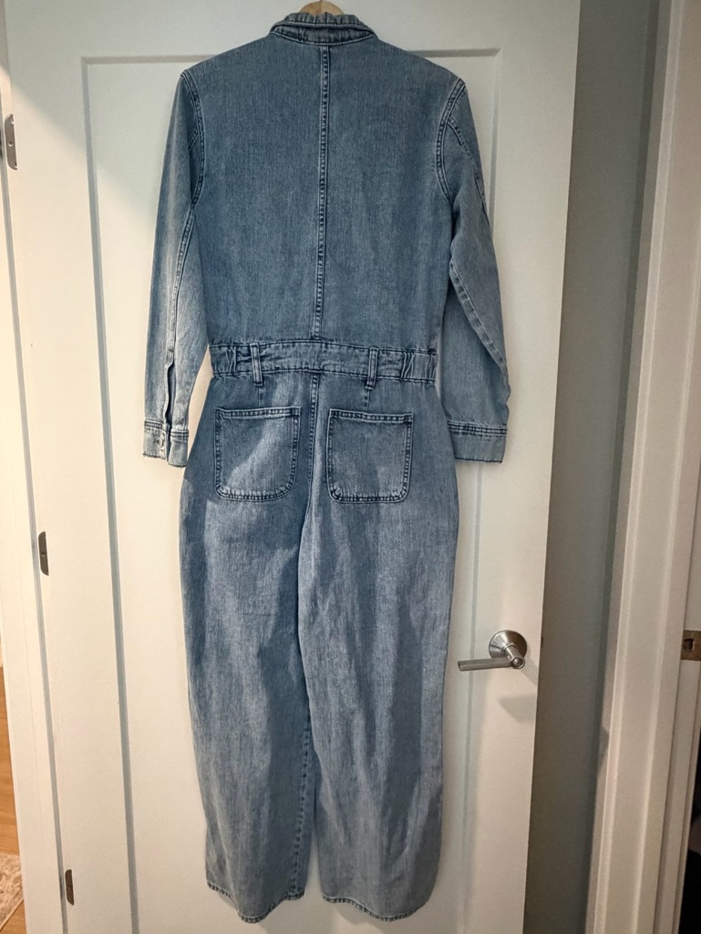 Universal Thread Denim Jumpsuit Utility Wide Leg Blue NWT - Picture 3 of 10